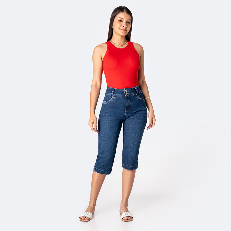 CROPPED CROPPED KELENI DENIM STRETCH MUJER - 2