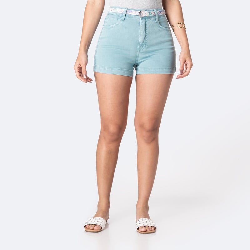 SHORTS SHORT MARAH DRILL STRETCH MUJER - 1