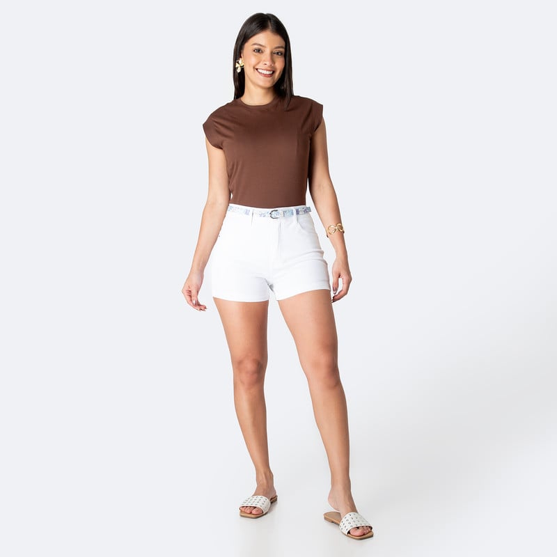 SHORTS SHORT MARAH DRILL STRETCH MUJER - 2