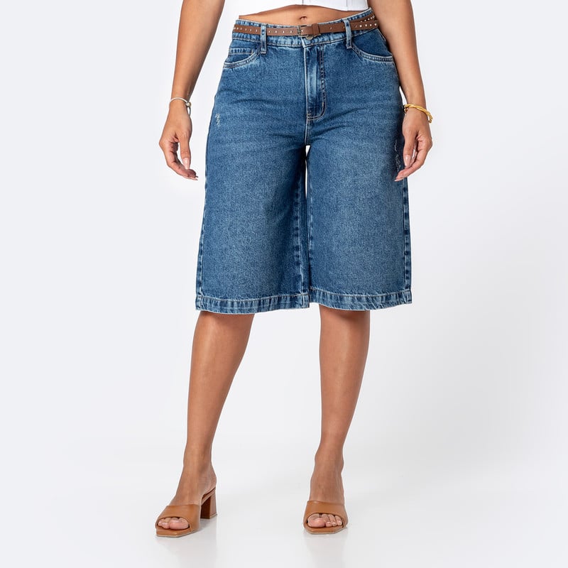 CROPPED JORTS THYARA DENIM MUJER - 1