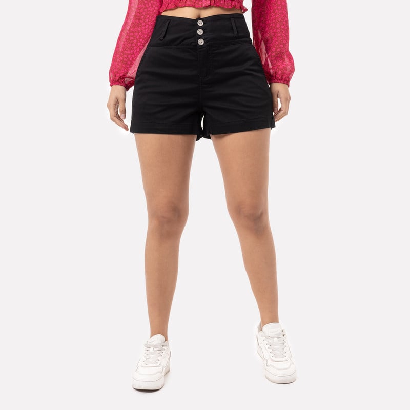 SHORTS SHORT GERYNA DRILL STRETCH MUJER - 1