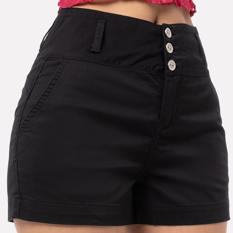 SHORTS SHORT GERYNA DRILL STRETCH MUJER - 4