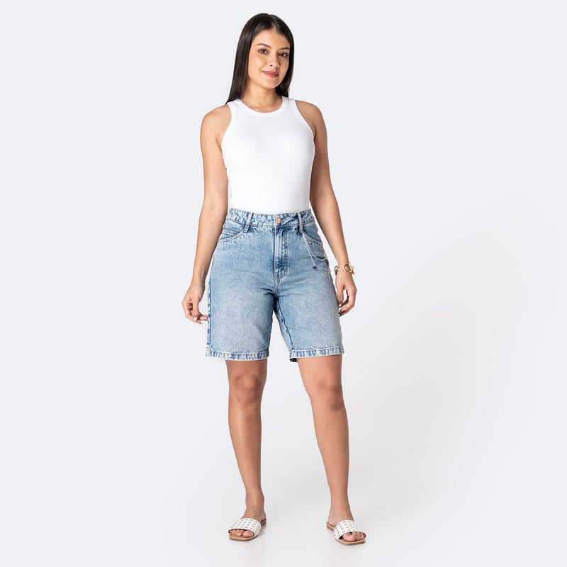 SHORTS BERMUDA GREZIE DENIM STRETCH MUJER - 2