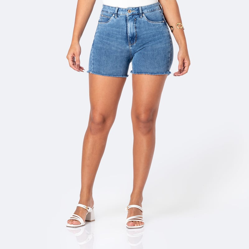 SHORTS CLASICO DHAMARIS DENIM STRETCH MUJER - 1