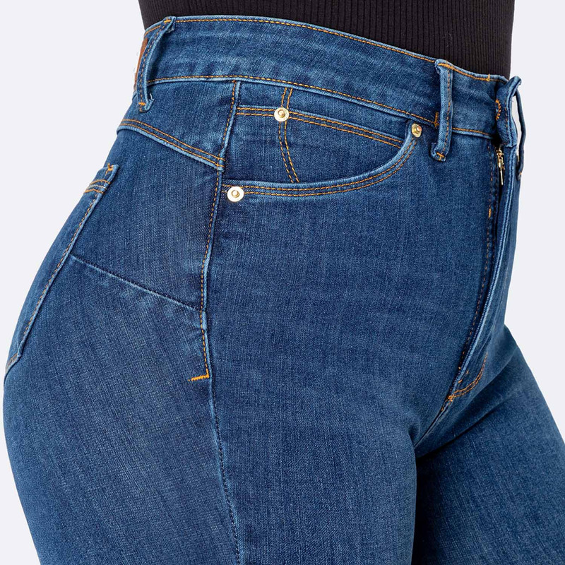 SHORTS CLASICO DHAMARIS DENIM STRETCH MUJER - 4
