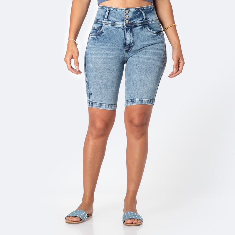 CROPPED SNICKER MAVELI DENIM STRETCH MUJER - 1