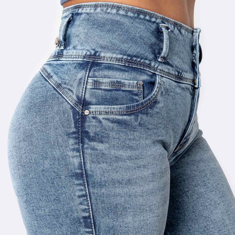 CROPPED SNICKER MAVELI DENIM STRETCH MUJER - 4