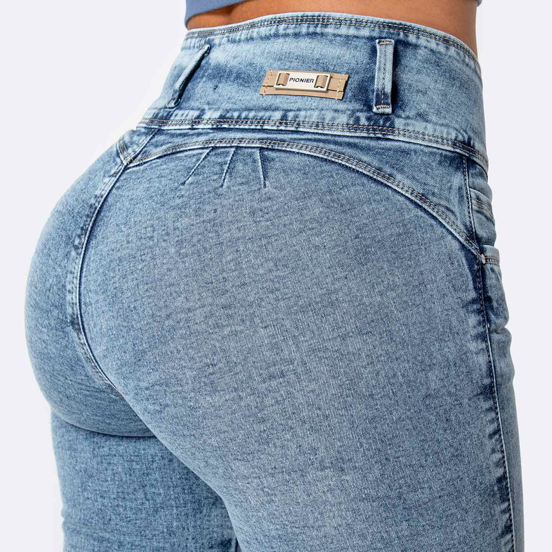 CROPPED SNICKER MAVELI DENIM STRETCH MUJER - 6