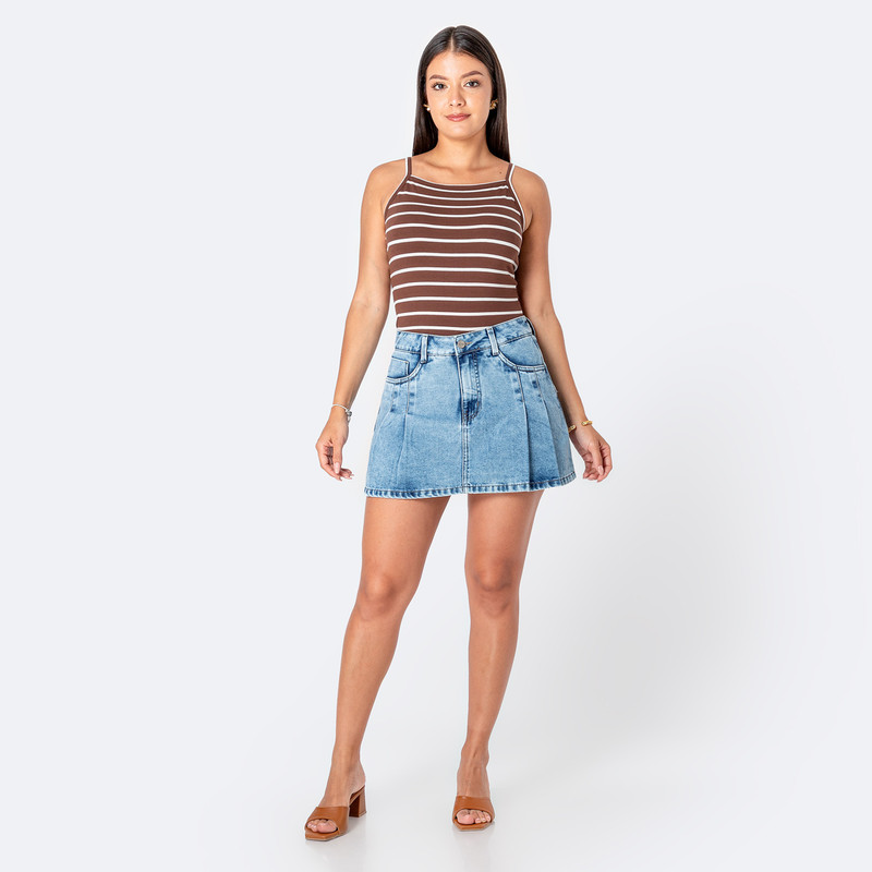 FALDAS MINI SHOR RHAQUEL DENIM MUJER - 2