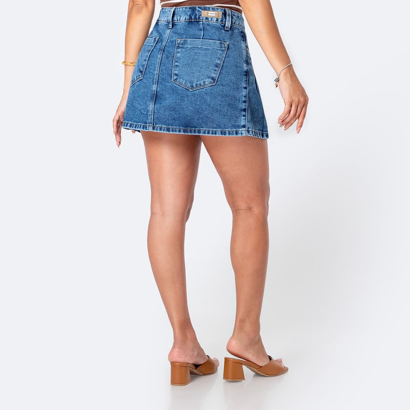 FALDAS MINI SHOR RHAQUEL DENIM MUJER - 3