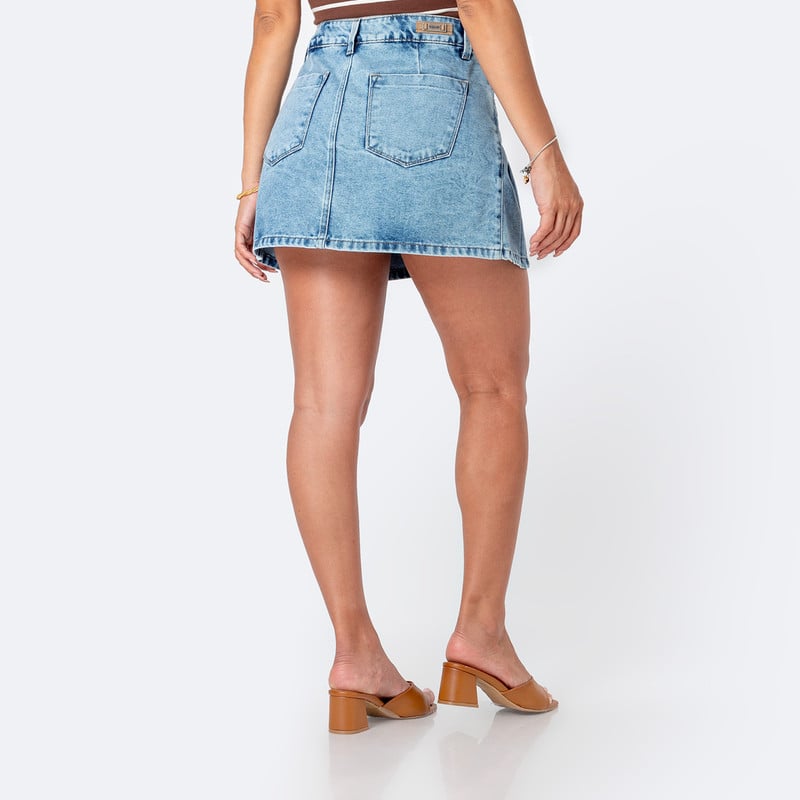 FALDAS MINI SHOR RHAQUEL DENIM MUJER - 3