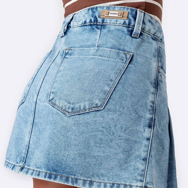 FALDAS MINI SHOR RHAQUEL DENIM MUJER - 5