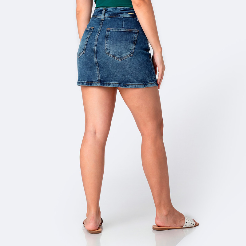 FALDAS MINI SHOR TAMIRA DENIM STRETCH MUJER - 3