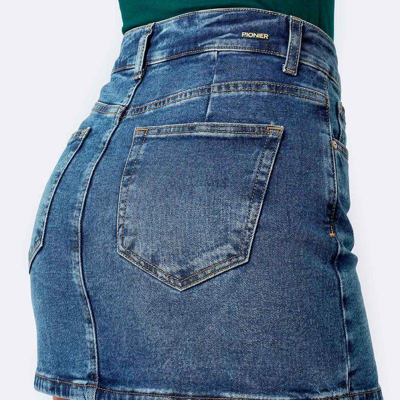 FALDAS MINI SHOR TAMIRA DENIM STRETCH MUJER - 5