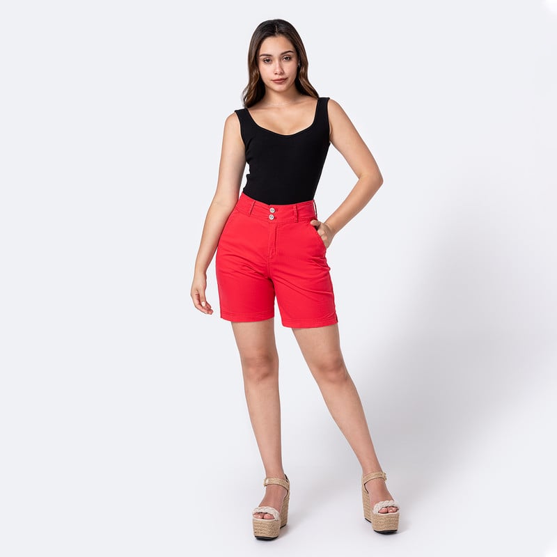 SHORTS BERMUDA KAORY TAFETA MUJER - 2