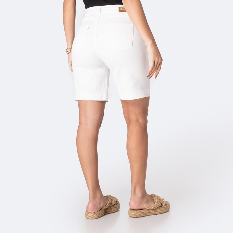 SHORTS BERMUDA MYRLAH D DRILL STRETCH MUJER - 3