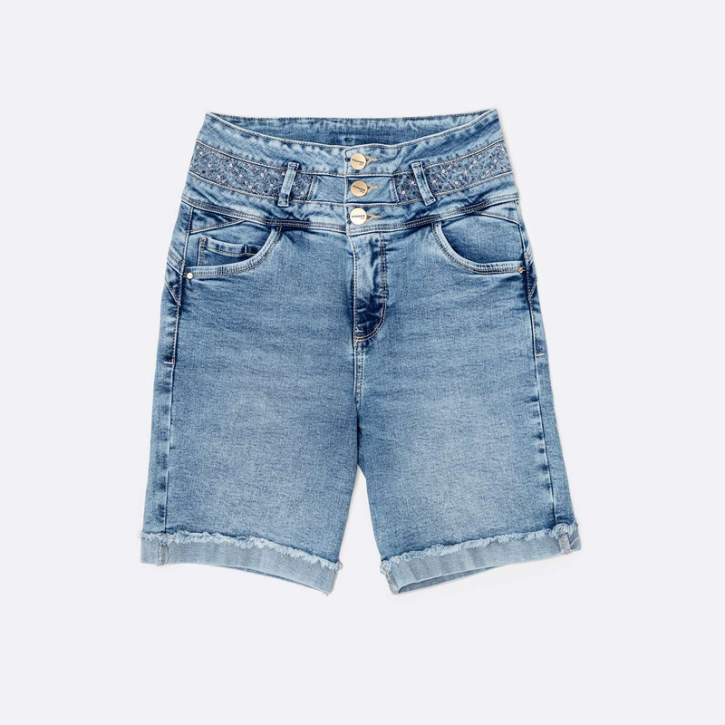 CROPPED SNICKER CORTO YENNIFER DENIM STRETCH MUJER - 1