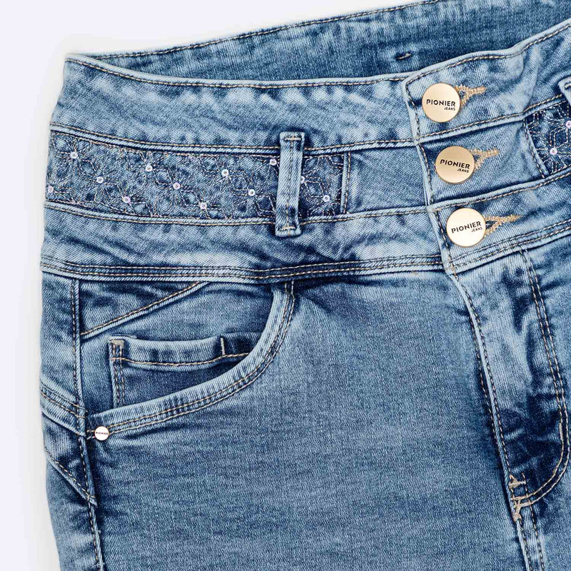 CROPPED SNICKER CORTO YENNIFER DENIM STRETCH MUJER - 2