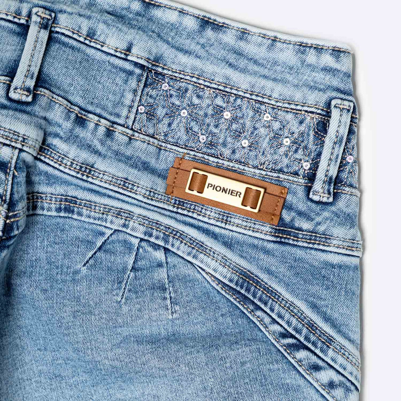 CROPPED SNICKER CORTO YENNIFER DENIM STRETCH MUJER - 4
