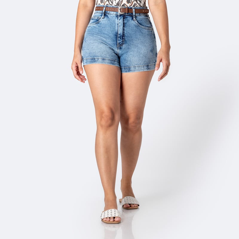 SHORTS SHORT THAYLE C DENIM STRETCH MUJER - 1