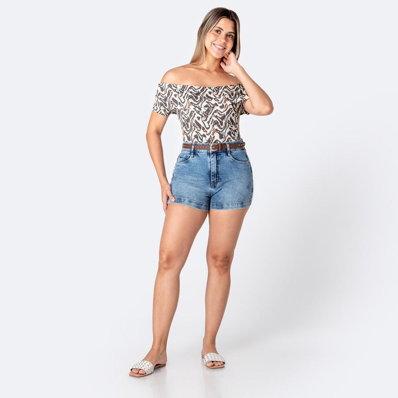 SHORTS SHORT THAYLE C DENIM STRETCH MUJER - 2