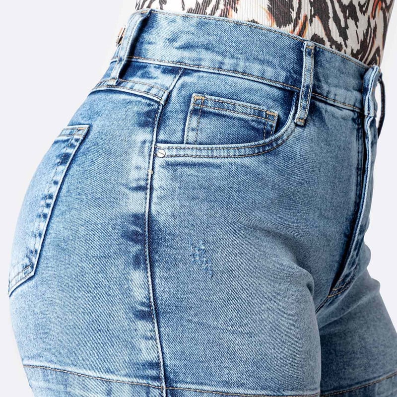 SHORTS SHORT THAYLE C DENIM STRETCH MUJER - 4