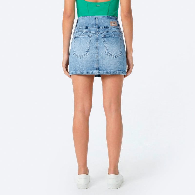 FALDAS MINI SHOR TIRSI DENIM STRETCH MUJER - 3