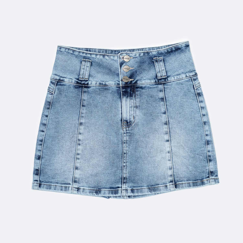 FALDAS MINI SHOR TIRSI DENIM STRETCH MUJER - 6