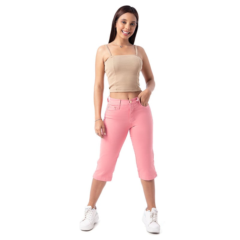 CROPPED CLASICO DIANA DRILL STRETCH MUJER - 1