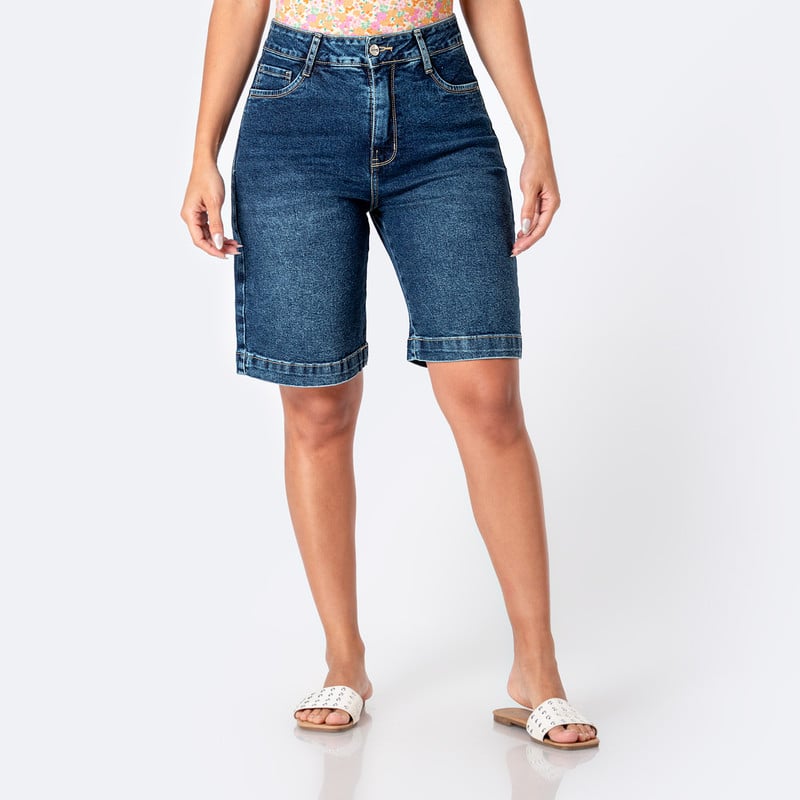 CROPPED JORTS JHIANA DENIM STRETCH MUJER - 1