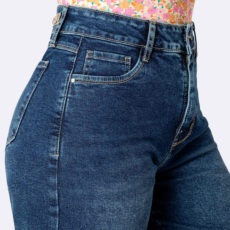 CROPPED JORTS JHIANA DENIM STRETCH MUJER - 4