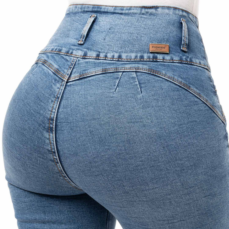 CROPPED SNICKER MERIK DENIM STRETCH MUJER - 6