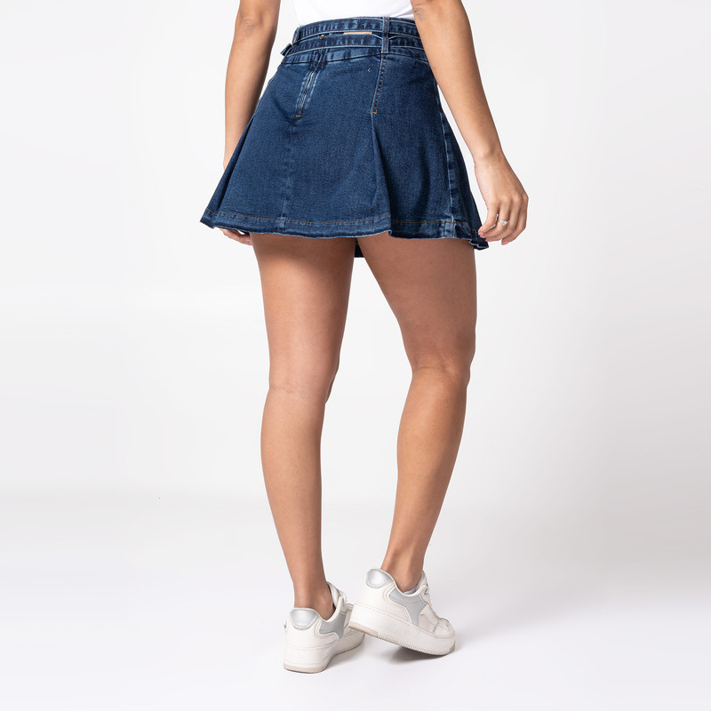 FALDAS MODA YULESSI DENIM STRETCH MUJER - 3