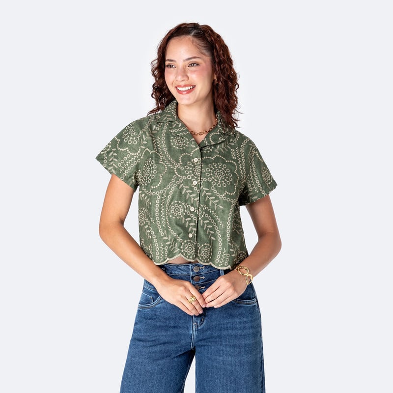 BLUSAS MODA JAYLENE BRODERY MUJER - 1