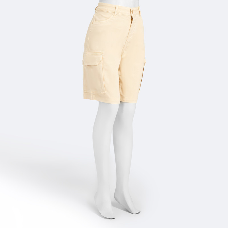 SHORTS BERMUDA CARGO ASUMY DRILL STRETCH MUJER - 2