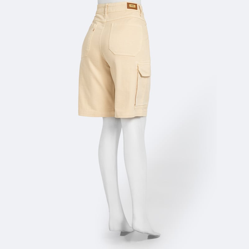 SHORTS BERMUDA CARGO ASUMY DRILL STRETCH MUJER - 4