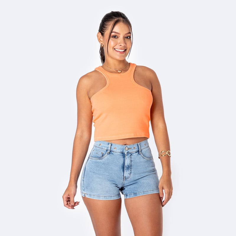 TOPS BIVIDI DASHIEL RIB LYCRADO MUJER - 1