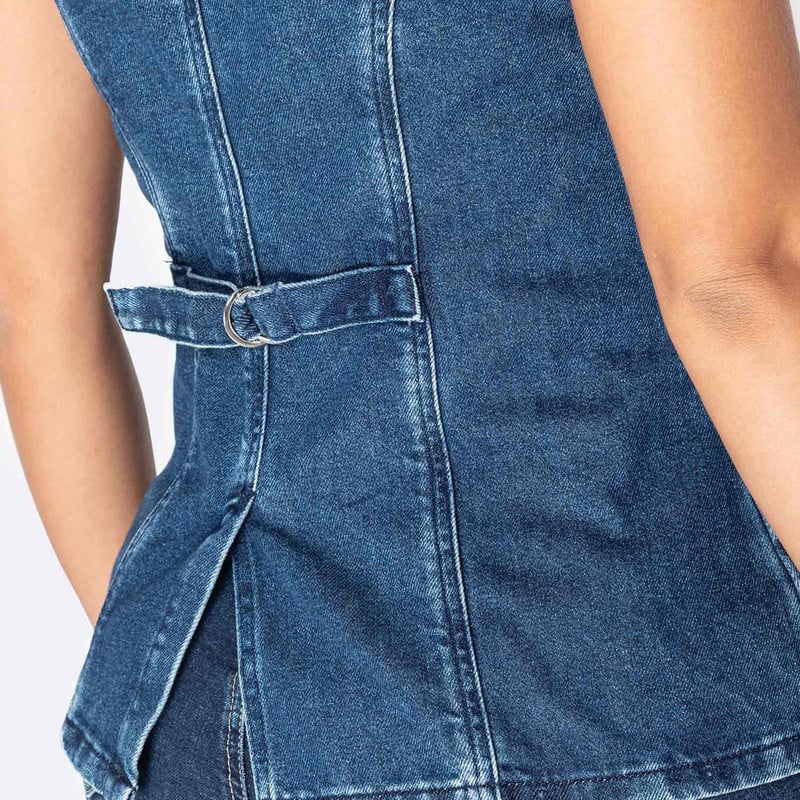 CHALECO VERDANI DENIM MUJER - 4