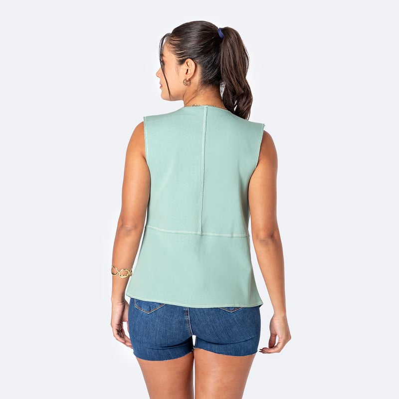 CHALECO SILVANA RIB LYCRADO MUJER - 3