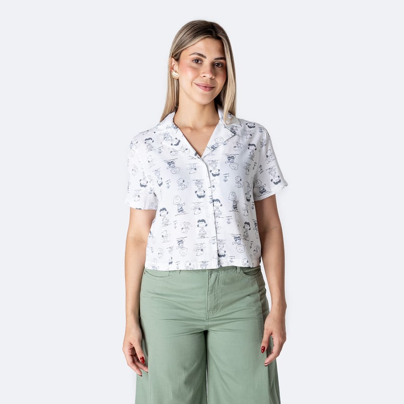 BLUSAS MODA LESLY-SNOOPY POPELINA MUJER - 1