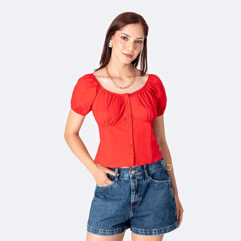 BLUSAS MODA MAELINA POPELINA MUJER - 1