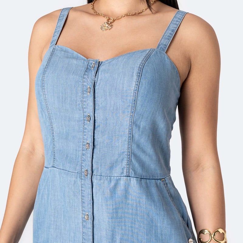 VESTIDOS GINDARA DENIM MUJER - 4