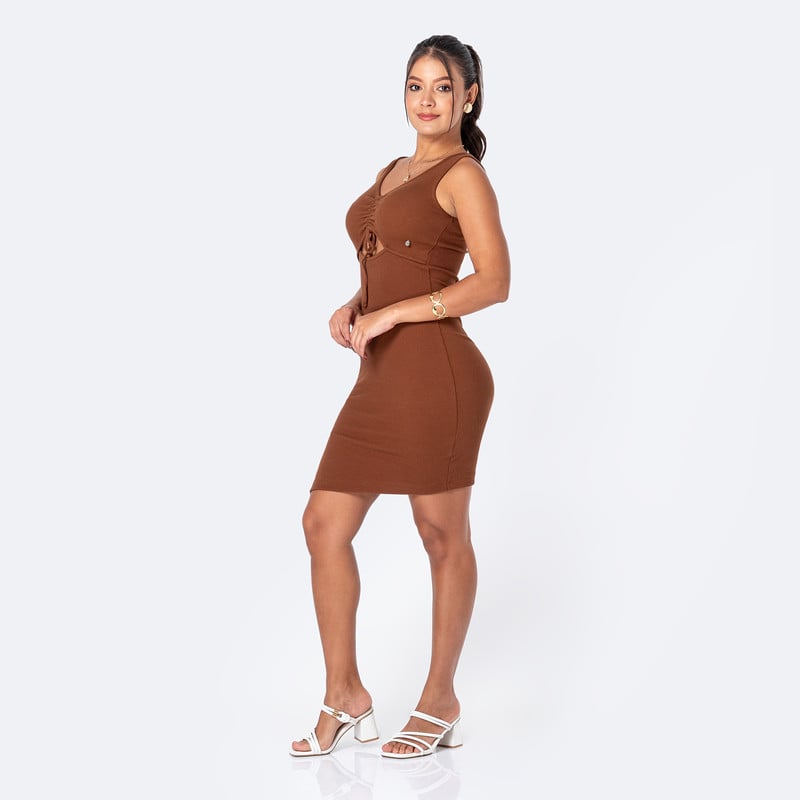 VESTIDOS SYANNI-S RIB LYCRADO MUJER - 3