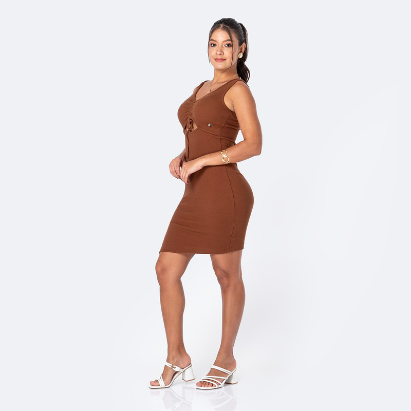 VESTIDOS SYANNI-S RIB LYCRADO MUJER - 3