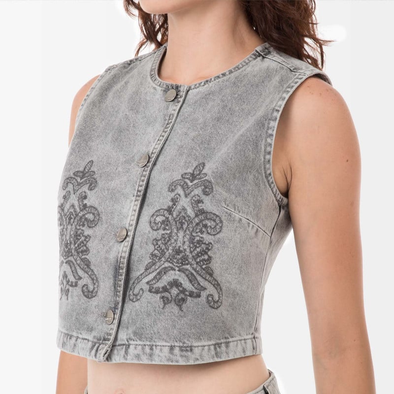 CHALECO ANTUX DENIM MUJER - 3