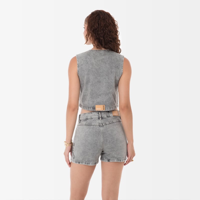 CHALECO ANTUX DENIM MUJER - 4