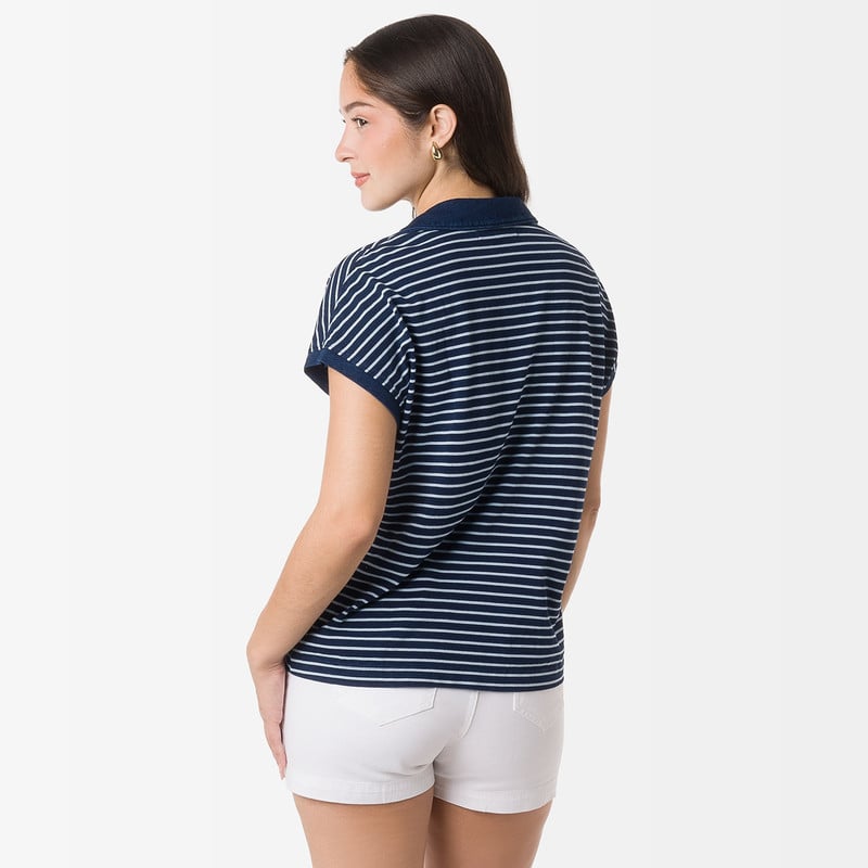 POLO MODA SILVEN JERSEY LISTADO MUJER - 3