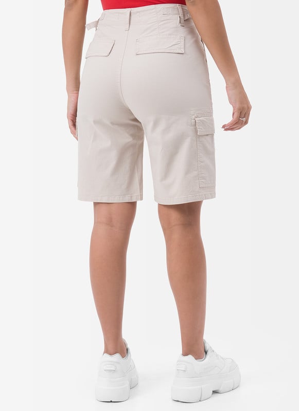 CROPPED JORTS KIRIM DRILL STRETCH MUJER - 4