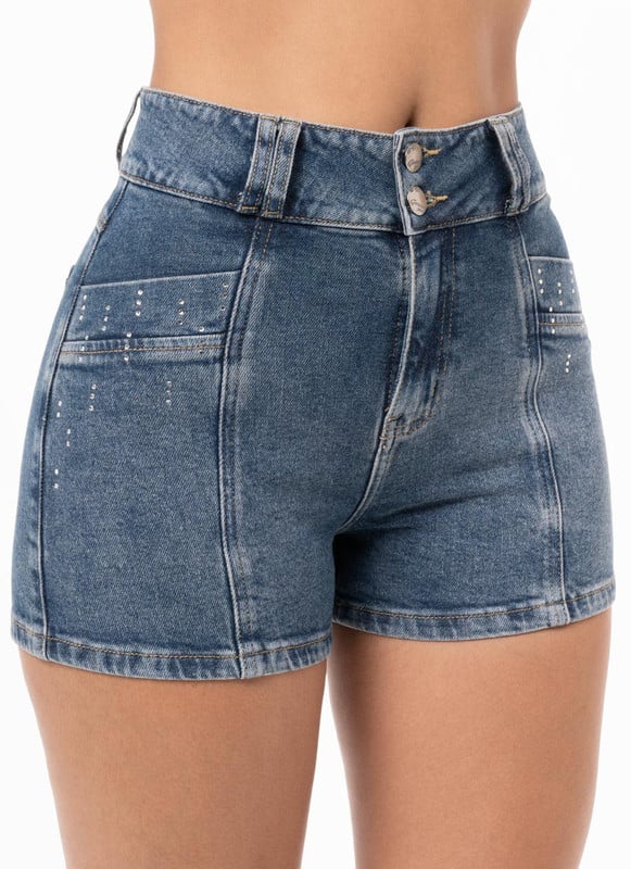 SHORTS SHORT CATIX DENIM STRETCH MUJER - 5