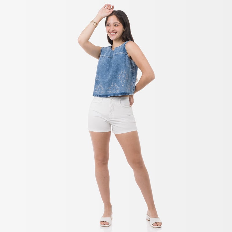 SHORTS SHORT ANINA TAFETA MUJER - 2